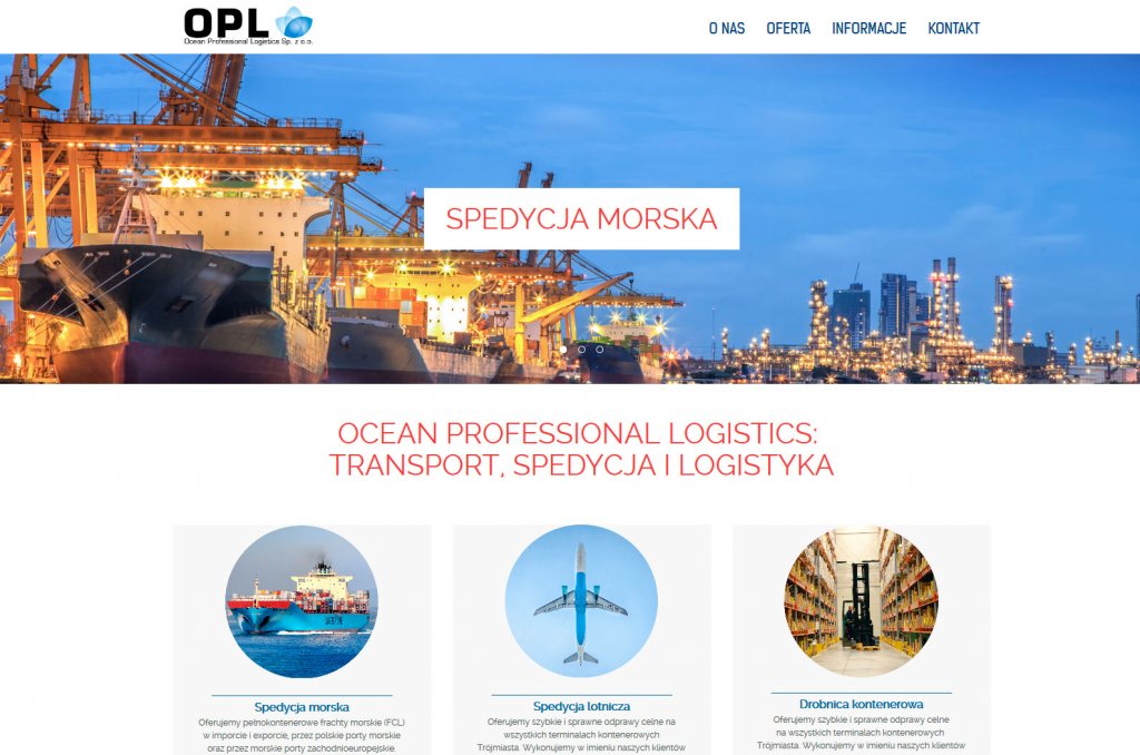 Strona dla OPL Logistics