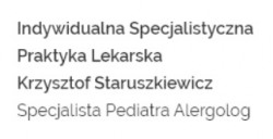 Indywidualna Specjalistyczna Praktyka Lekarska Krzysztof Staruszkiewicz Specjalista Pediatra Alergolog